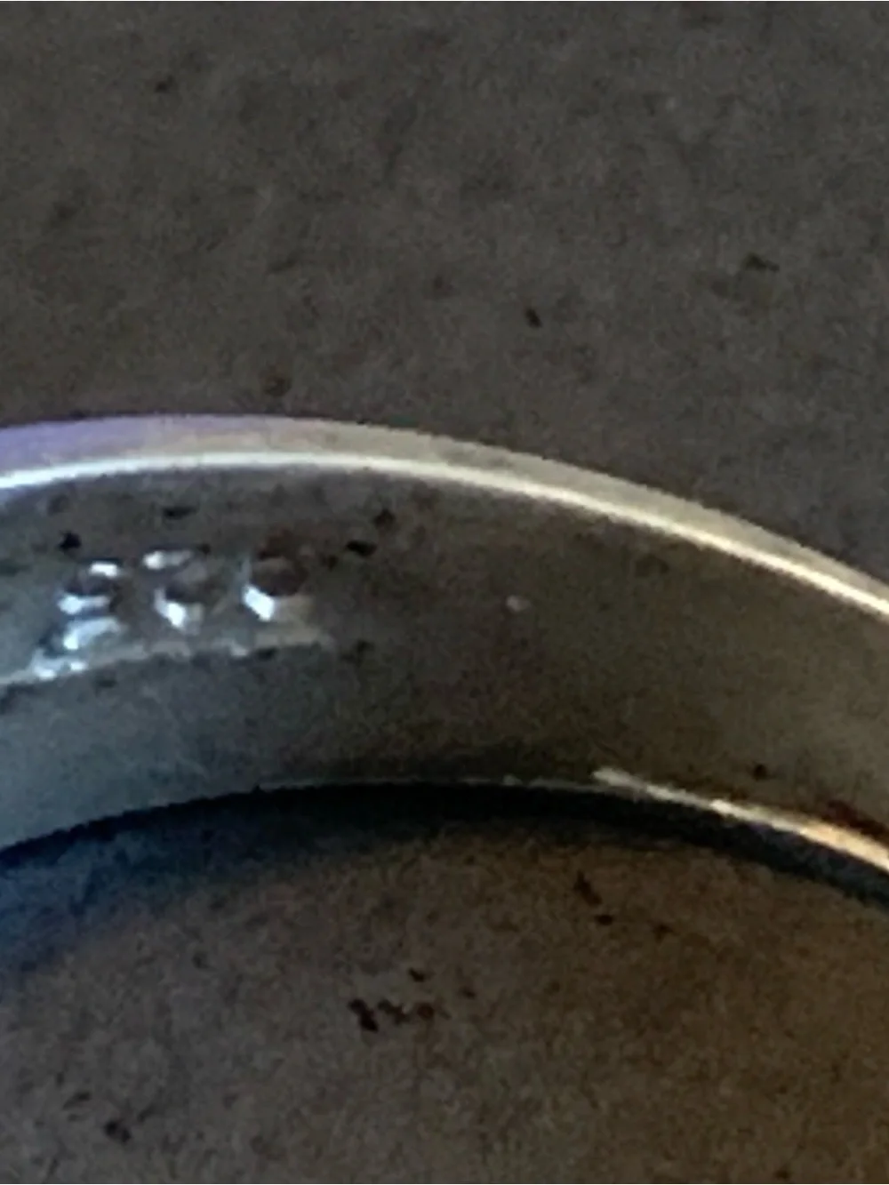 Sterling Silver Ring with Blue Inlay. So pretty size 8
